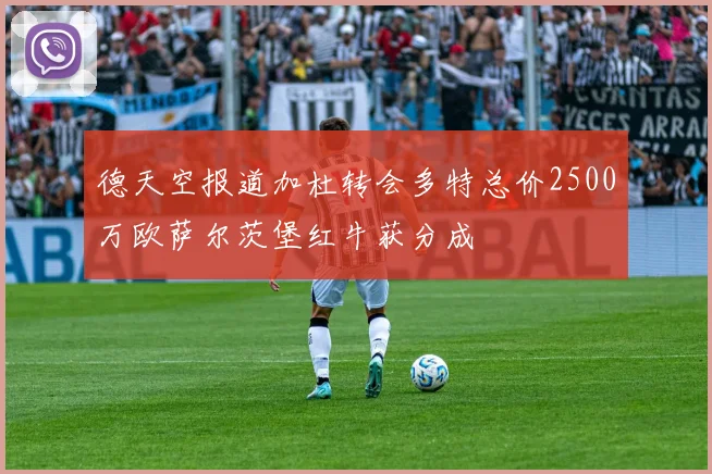 德天空报道加杜转会多特总价2500万欧萨尔茨堡红牛获分成